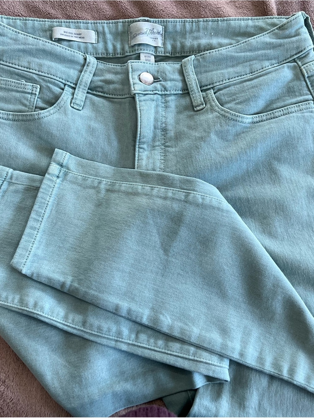 Universal Thread Light Aqua High-Rise Skinny Jeans